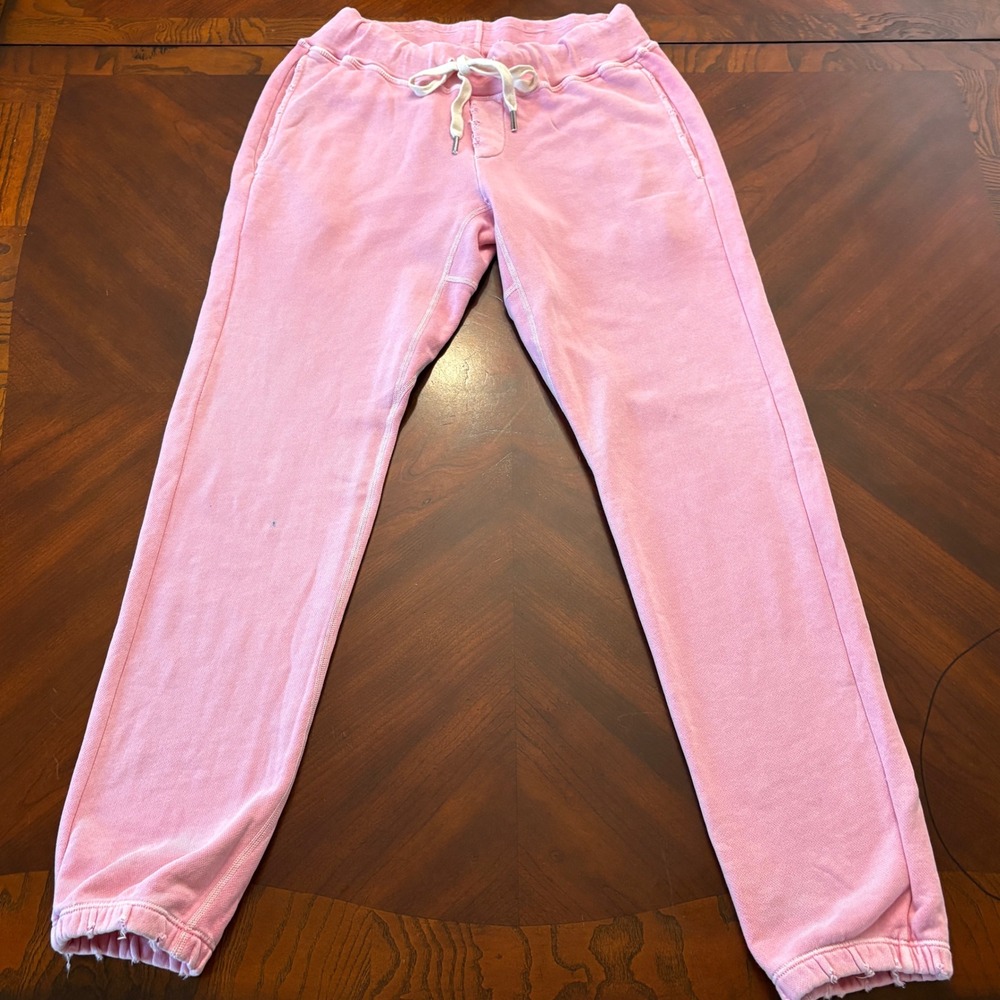 NSF Sayde Distressed Sweatpants Joggers Medium‎ Pink Destroyed